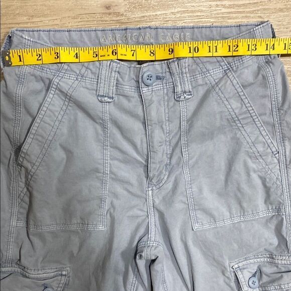 American Eagle Blue Cargo Pants Women’s Size 4 – Stretch Utility AE 1977 - Picture 10 of 14